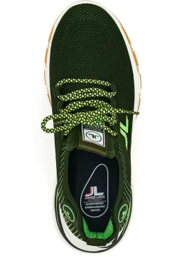 Sneakers Nero e Verde Johes Land 214000