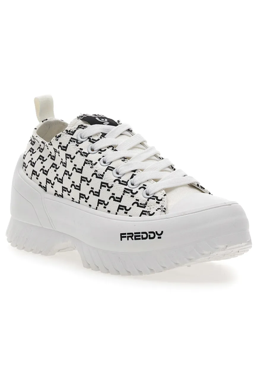 Sneakers Platform Bianche Freddy 7582