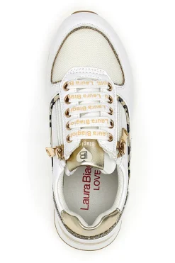 Sneakers Platform Laura Biagiotti 8481 Panna