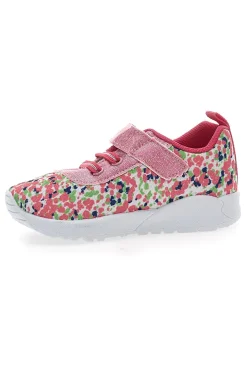 Sneakers primi passi rosa glitter Pitt Kids PK1394A