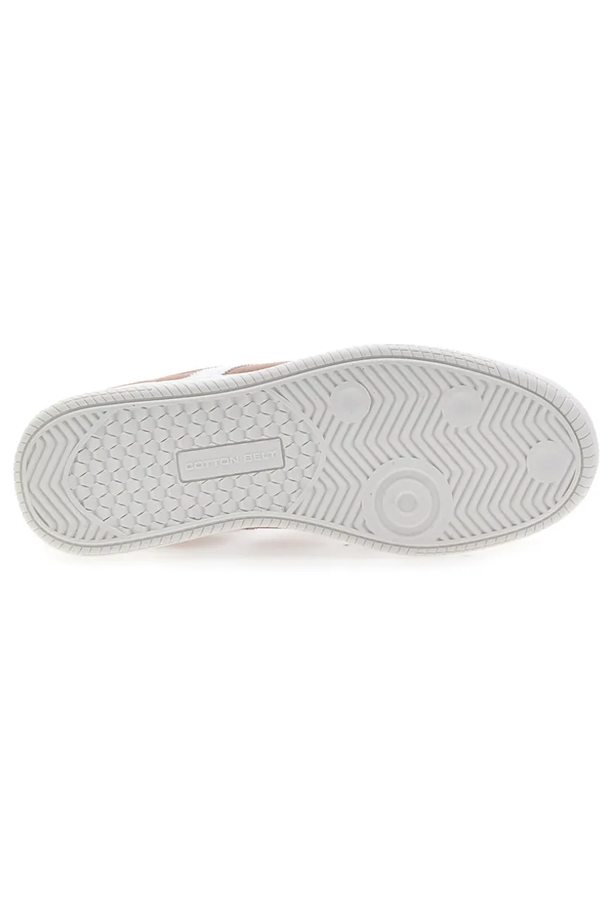 Sneakers Rosa con Bande Laterali Bianche COTTON BELT AMELIE SD