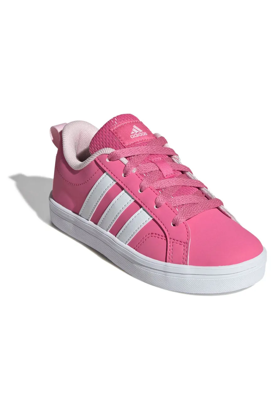 Sneakers rosa con strisce bianche in materiale riciclato Adidas VS Pace 2.0 K