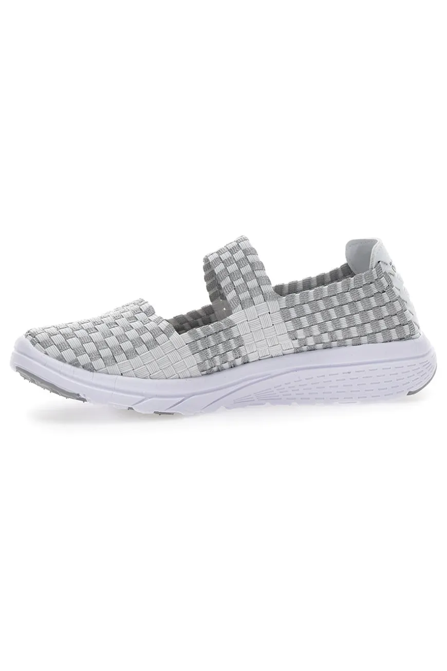 Sneakers Slip-on Overland 9610 Bianche e Grigie