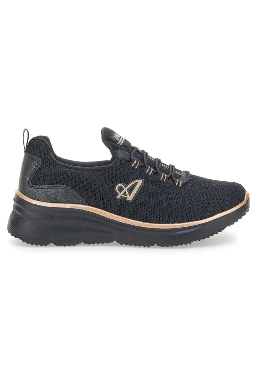 Sneakers Sportive Nere con Dettagli Oro Rosa AUSTRALIAN AUX2W505