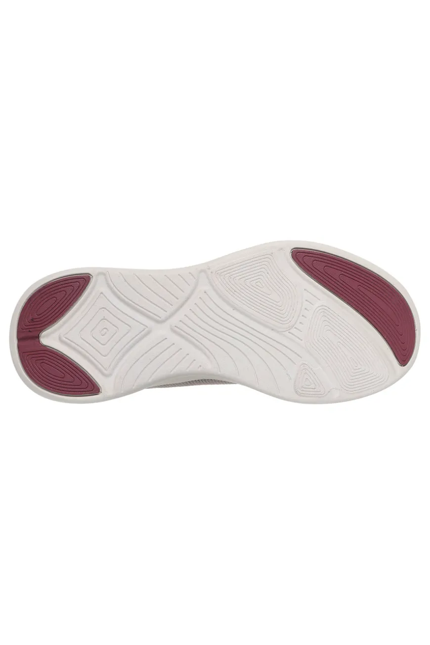 Sneakers sportive Taupe in knit con memory foam Skechers Bobs Moda Flex