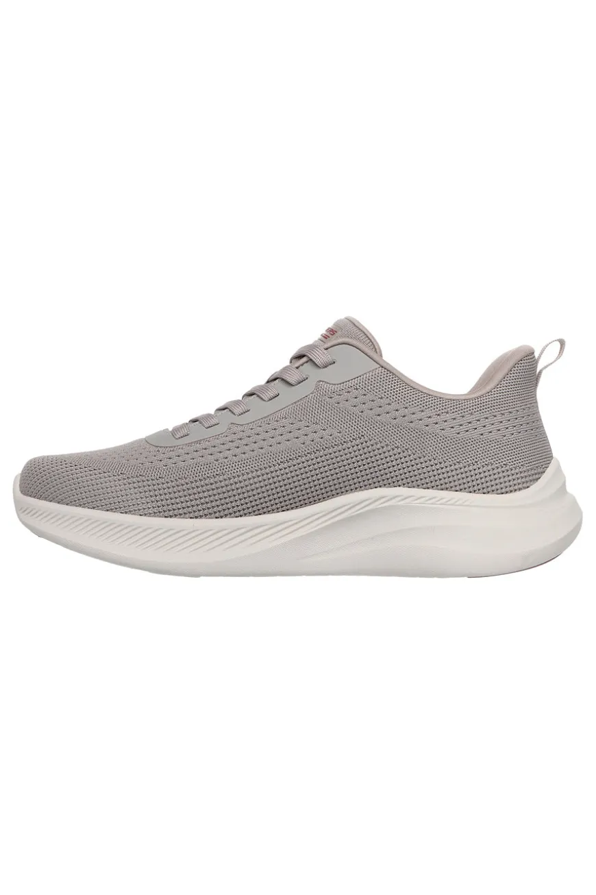 Sneakers sportive Taupe in knit con memory foam Skechers Bobs Moda Flex