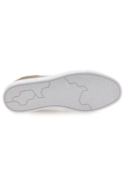 Sneakers taupe in tela con suola bianca Gas 514005