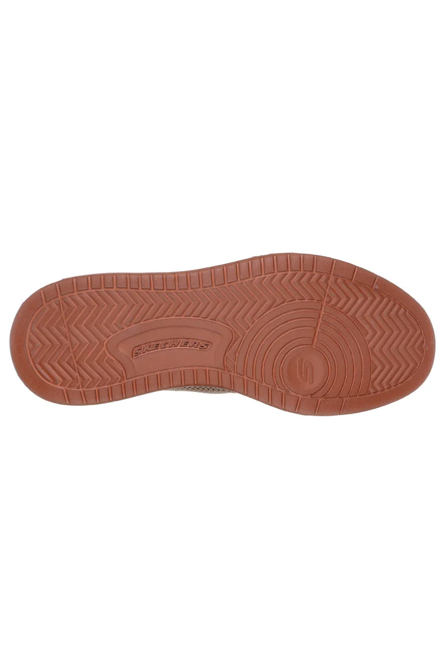 Sneakers taupe knit con Air-Cooled Memory Foam Skechers Corliss Dorset