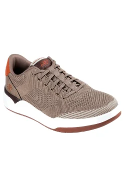 Sneakers taupe knit con Air-Cooled Memory Foam Skechers Corliss Dorset