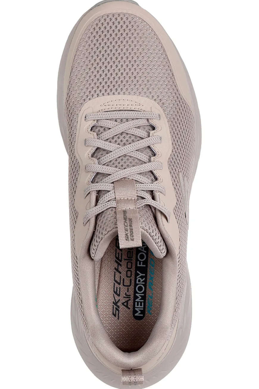 Sneakers tortora beige in mesh con Air Cooled Memory Foam Skechers Edgeride Rekze