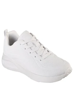 Sneakers Vegan Bianche con Platform Skechers BOBS Sport Buno - How Sweet