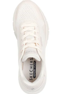Sneakers Vegan Bianche con Platform Skechers Uno Flex - Spring On Air