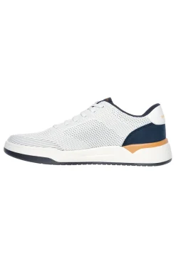 Sneakers Vegane Bianche con soletta Air-Cooled Memory Foam Skechers Relaxed Fit: Corliss - Dorset