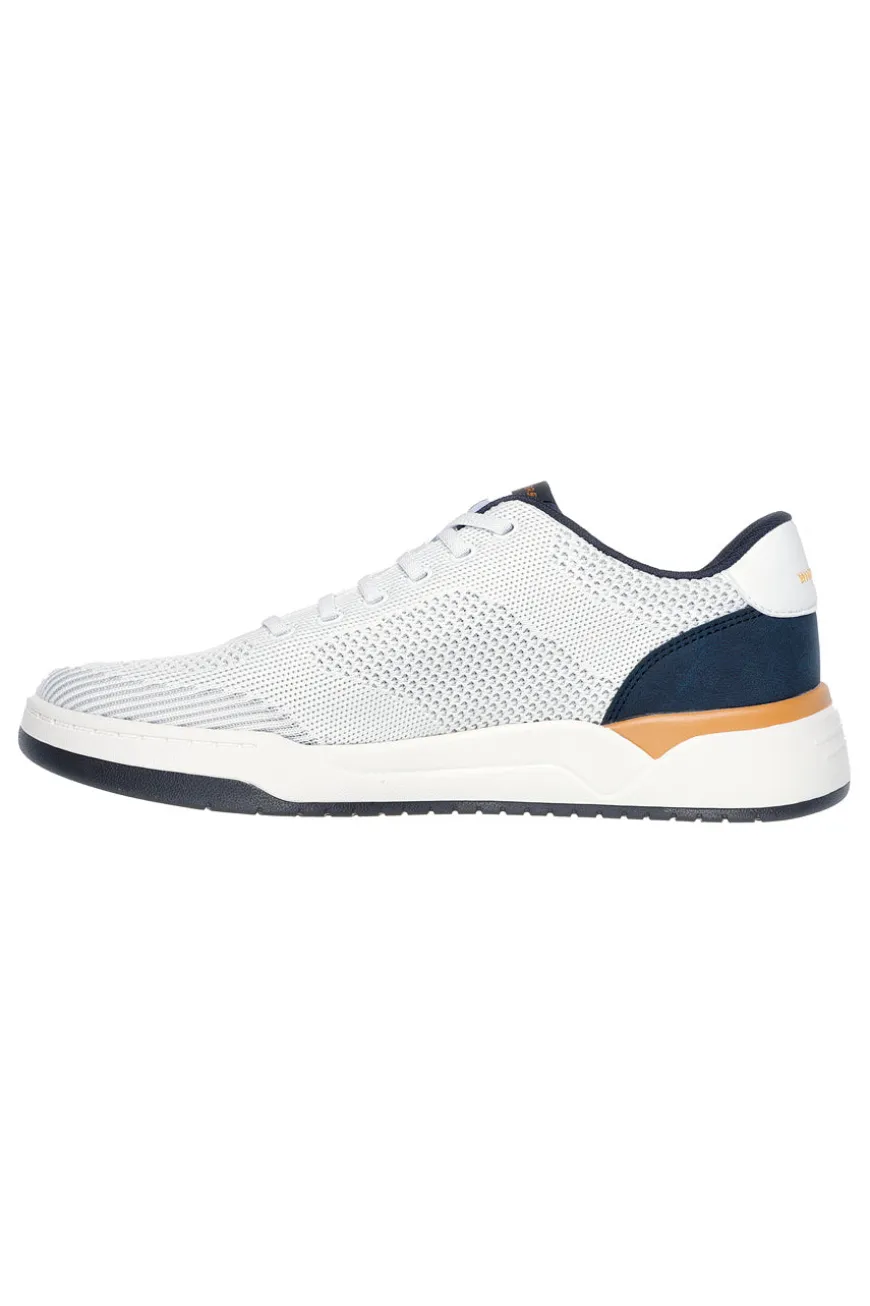 Sneakers Vegane Bianche con soletta Air-Cooled Memory Foam Skechers Relaxed Fit: Corliss - Dorset
