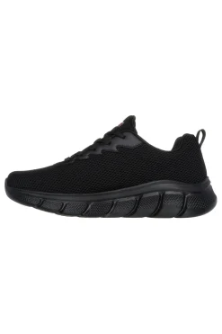 Sneakers Vegane Nere con Soletta in Memory Foam Skechers BOBS Sport B Flex - Chill Edge