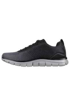 Sneakers Vegan Nere e Rosse Con Memory Foam Skechers Track - Ripkent