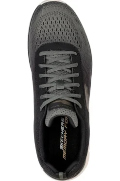 Sneakers Vegan Nere e Verdi Con Memory Foam Skechers Track - Ripkent