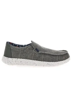 Sneakers Verde Militare Slip-On In Tela Canguro CA930