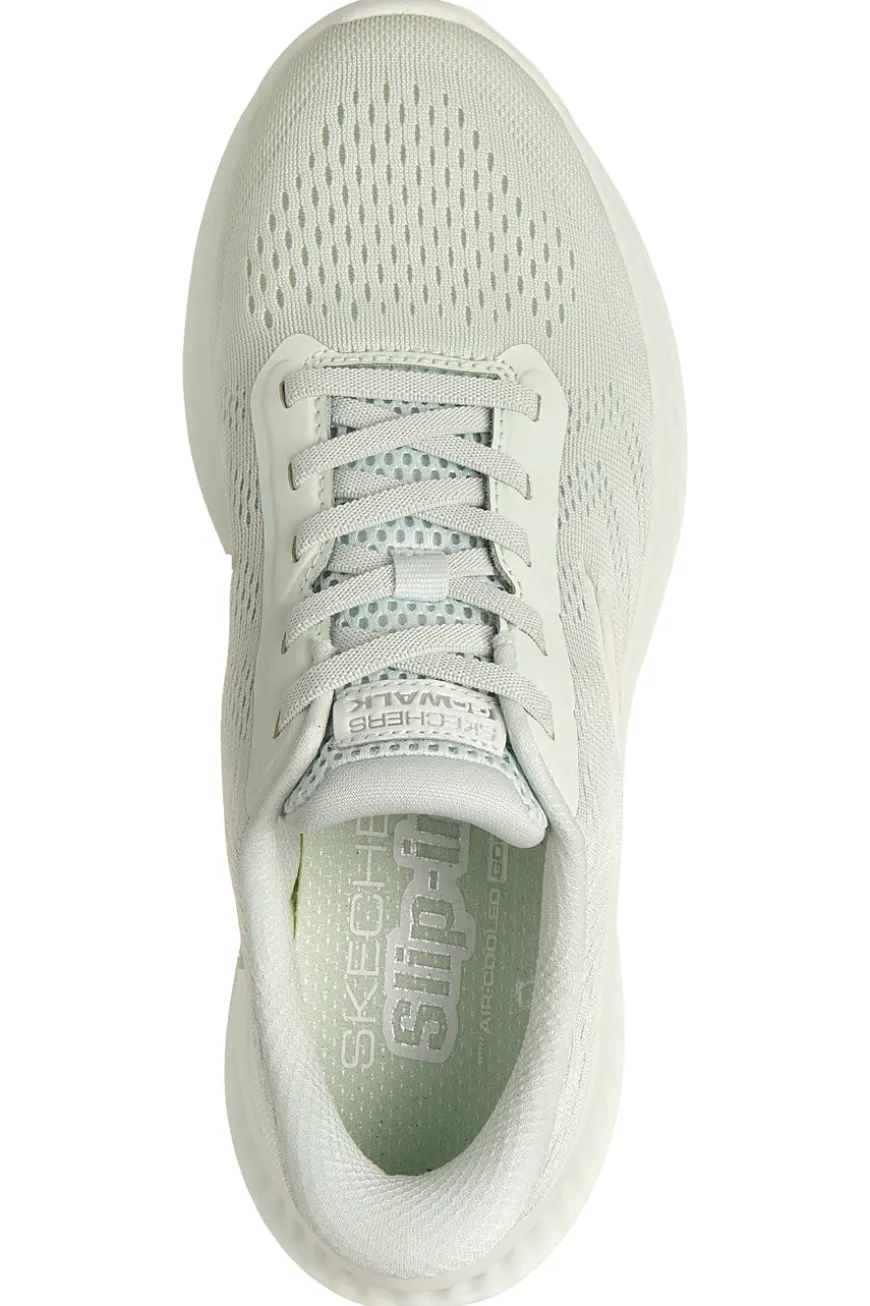 Sneakers verde salvia in mesh con Slip-Ins e Goga Mat Skechers Go Walk Now Khloe