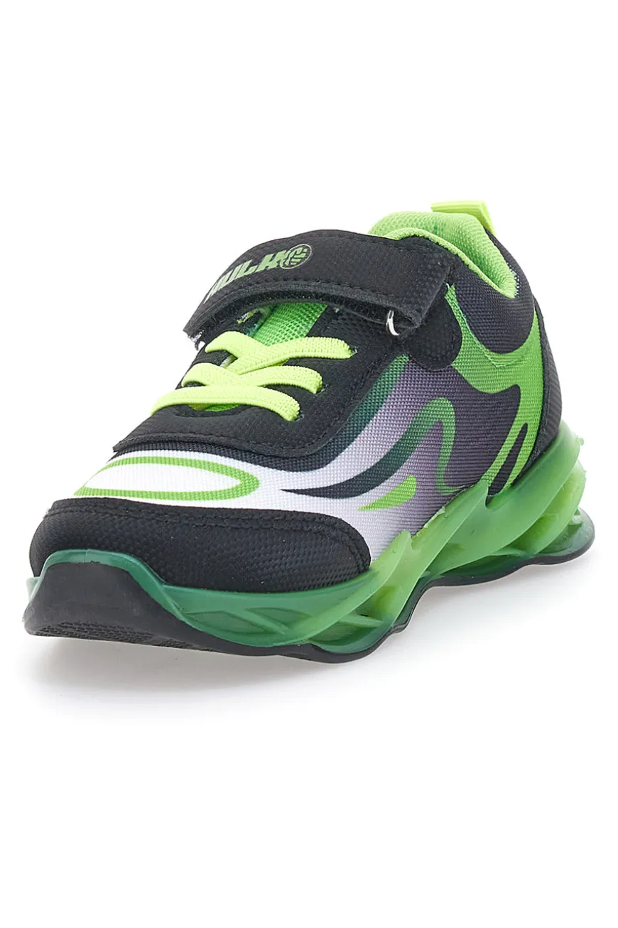 Sneakers Verdi e Nere Con Velcro Avengers Hulk R1010212T