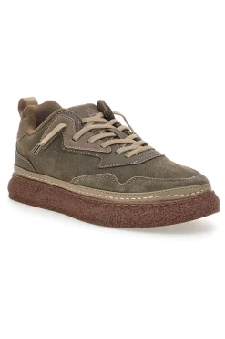 Sneakers verdi fondo a contrasto Marina Militare MM793