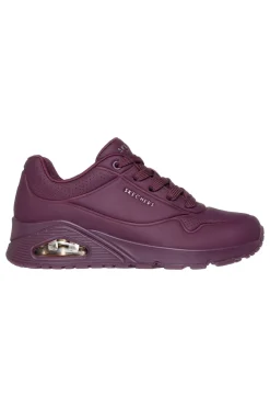 Sneakers viola con suola ammortizzata Air-Cooled Memory Foam Skechers Uno Stand On Air