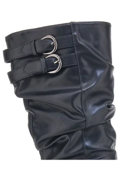 Stiefel mit gekräuseltem Obermaterial Cafè Kosten 1504