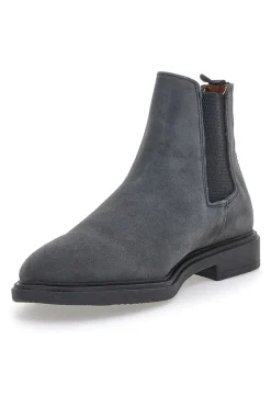 Stivaletti Beatles Grigi in Vera Pelle Laterali MAX DILLAN 6991