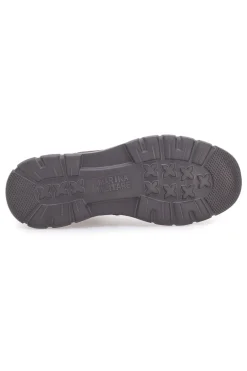 Stivaletti beatles marroni in camoscio con suola sportiva Marina militare MM983