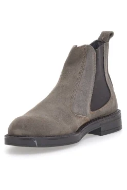 Stivaletti Beatles Tortora in Pelle Scamosciata Longford 09