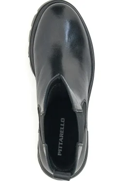 Stivaletti Chelsea Boots Neri Vera Pelle Pittarello 14110