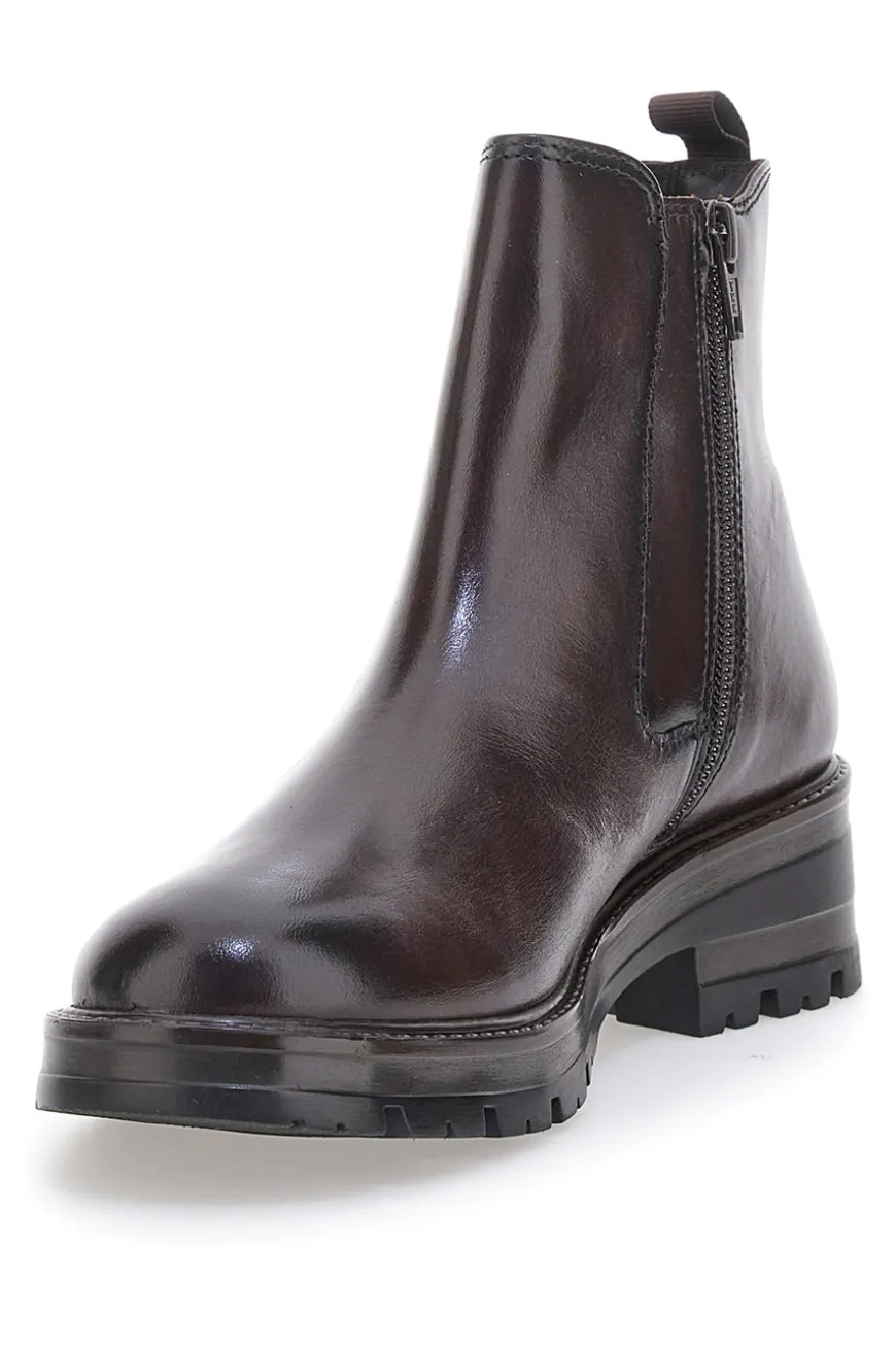 Stivaletti Chelsea Bordeaux con Tomaia in Pelle MIO TEMPO 2413