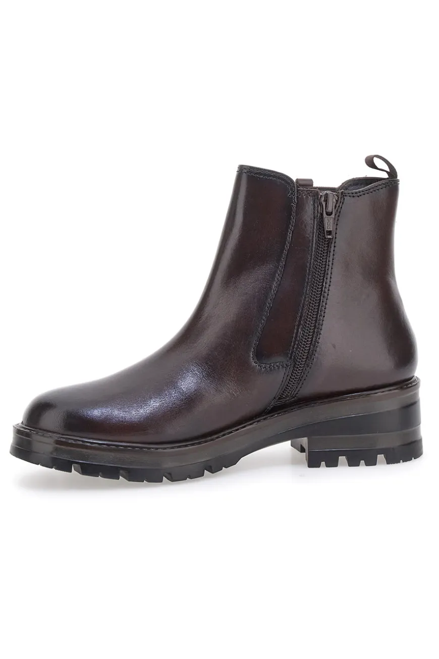 Stivaletti Chelsea Bordeaux con Tomaia in Pelle MIO TEMPO 2413