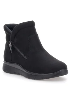 Stivaletti neri comfort con zip laterale e soletta morbida Plocadi MINA2700