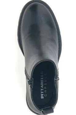 Stivaletti neri con tacco alto e zip decorativa Pittarello Capsule BT24182003