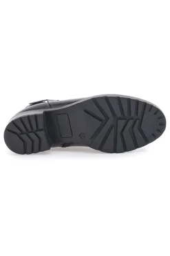 Stivaletti neri con tacco basso e memory foam Pittarello 21162