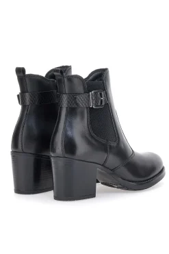 Stivaletti neri in vera pelle con tacco a blocco PITTARELLO CLASS 3047