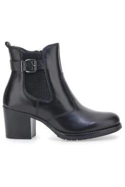 Stivaletti neri in vera pelle con tacco a blocco PITTARELLO CLASS 3047