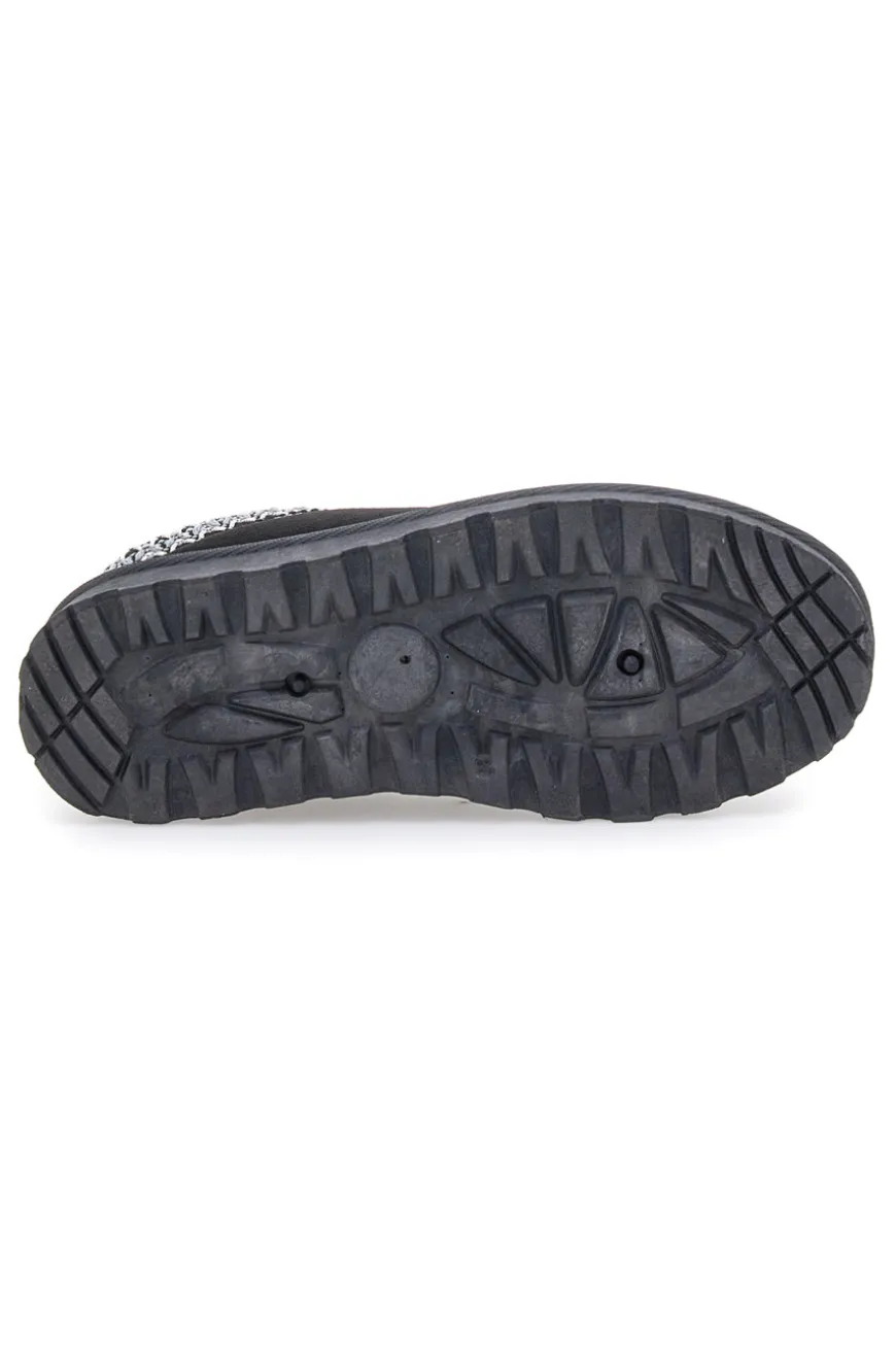 Stivaletti Pantofole con Pelo Nere Pittarello Love 1859