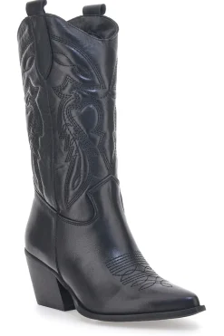 Stivaletti Texani Neri Con Tomaia Ricamata Made in Italy PITTARELLO LOVE TEX901RN