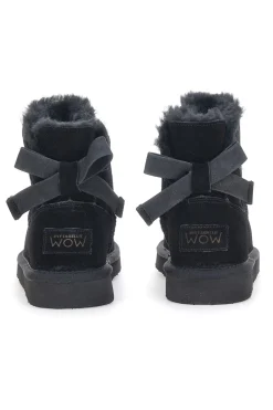 Stivaletti Vera Pelle Pittarello Wow 3158 Neri con Fiocco