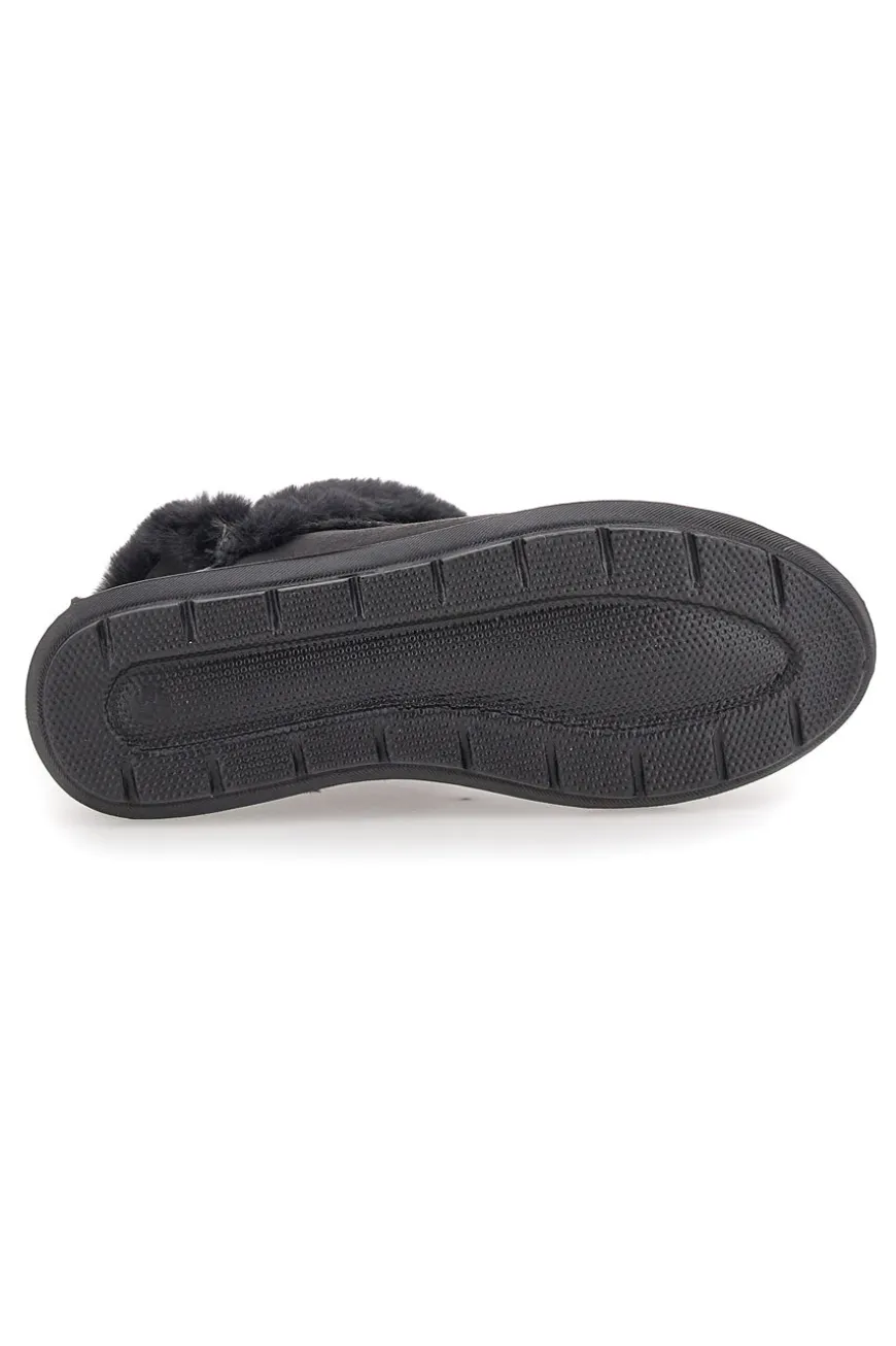Stivaletto Nero Con Pelo Inblu WG022214