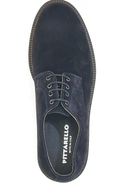 Stringate blu in pelle scamosciata Pittarello 600