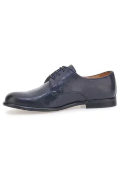 Stringate Blu In Vera Pelle Made in Italy Pittarello Plus PT911