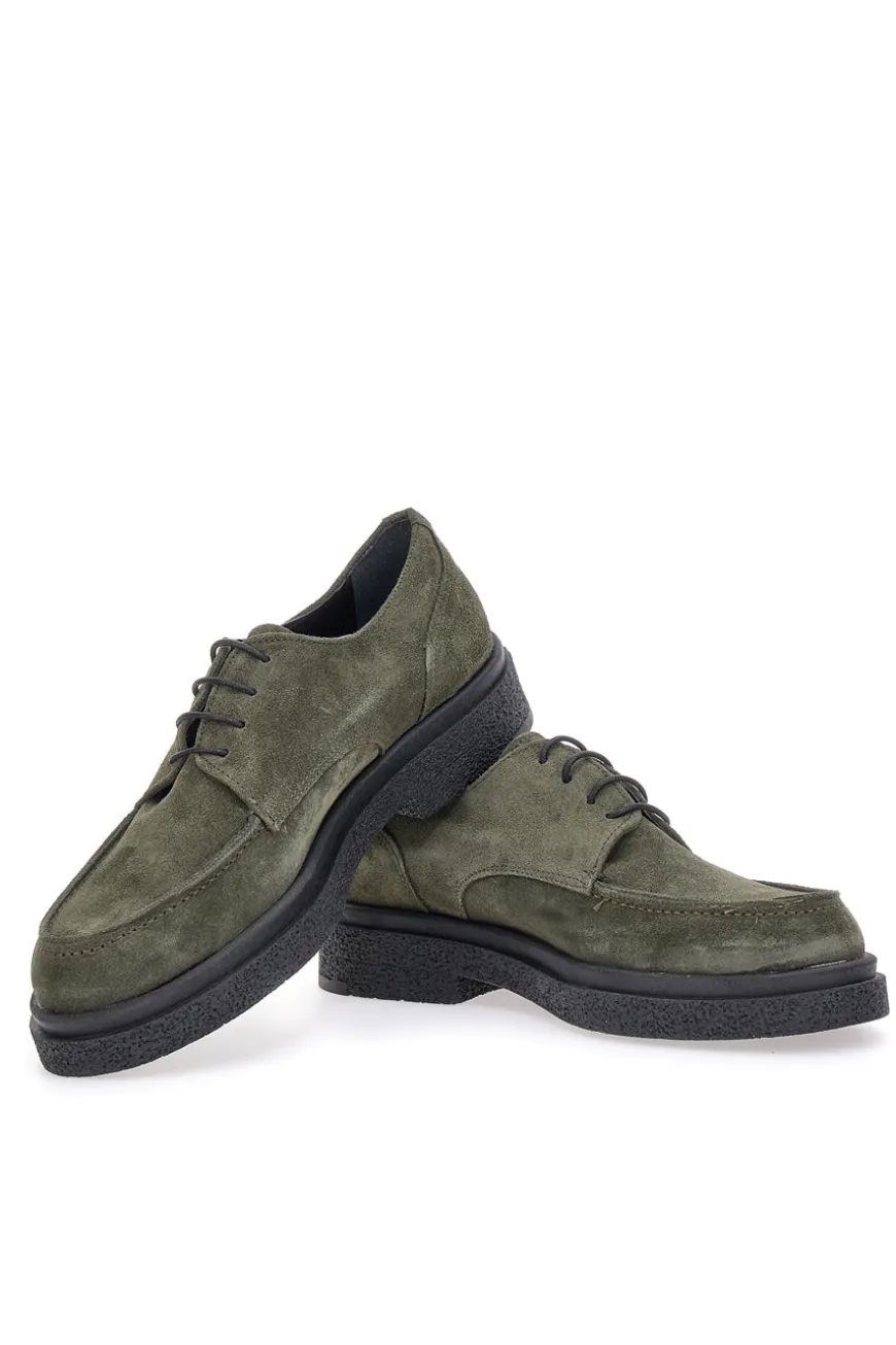 Stringato verde scamosciato PITTARELLO CLASS 510
