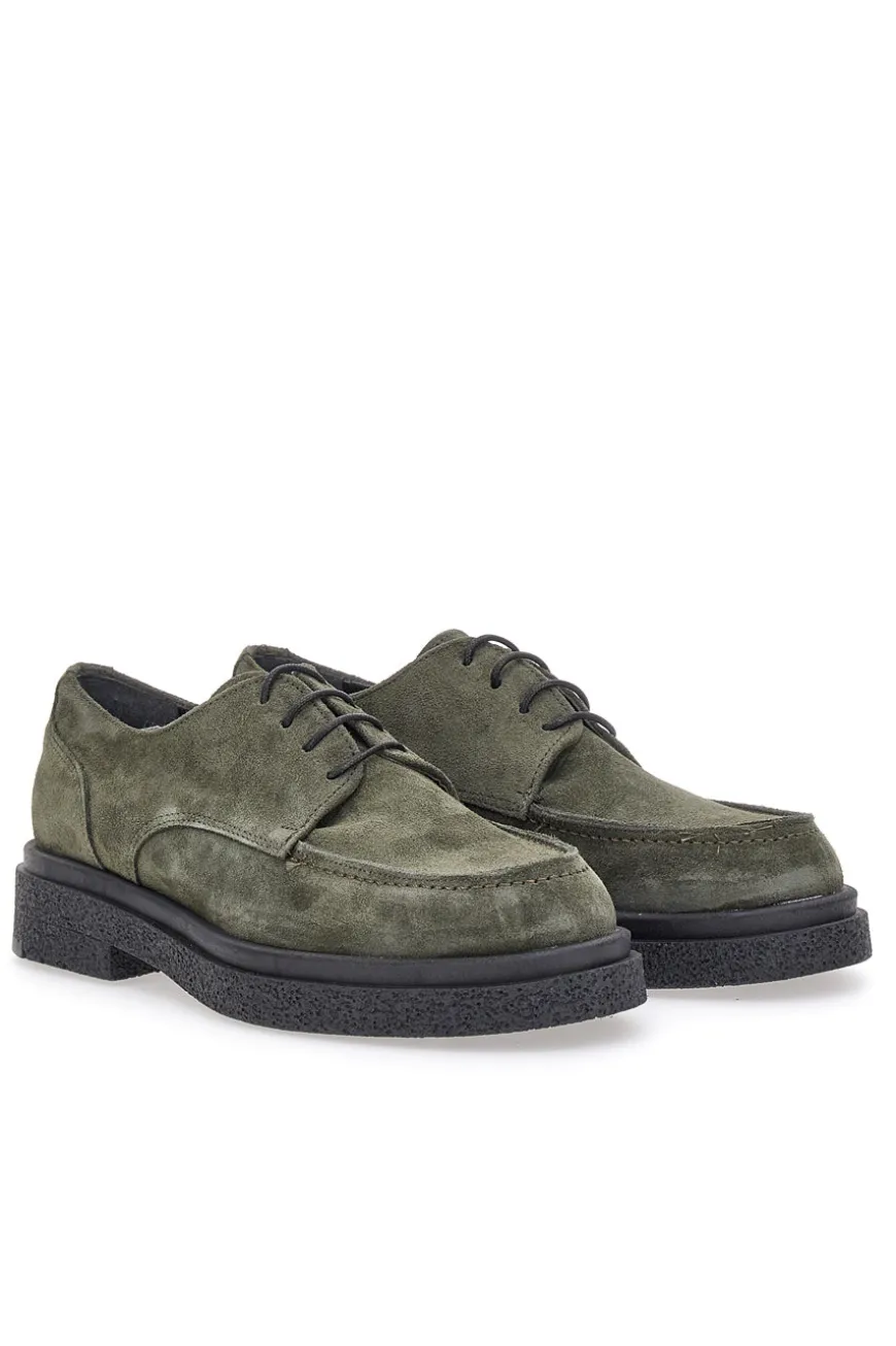 Stringato verde scamosciato PITTARELLO CLASS 510