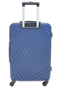 Trolley blu rigido con ruote piroettanti Prima Riga PR162/P