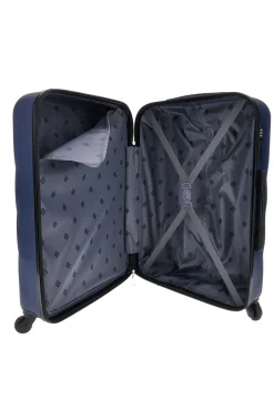 Trolley blu rigido medio 4 ruote 2T2L 155/M
