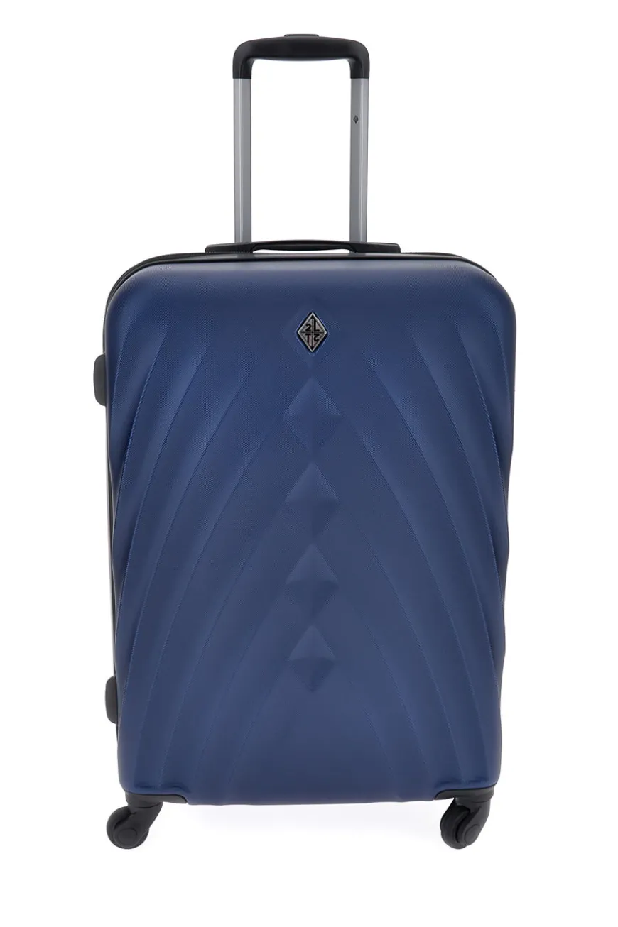 Trolley blu rigido medio 4 ruote 2T2L 155/M