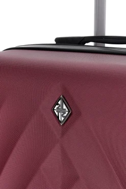 Trolley bordeaux rigido grande 4 ruote 2T2L 155/G